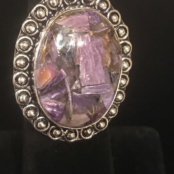 Copper Charoite Ring - Picture 2 of 5